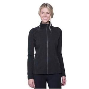 Kuhl Zuri Full Zip Sweater Jacket‎ Wool Blend Gray Size Small